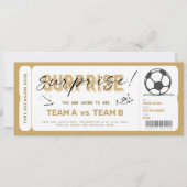 Fake Voetbal Game Ticket Gift Voucher (Voorkant)