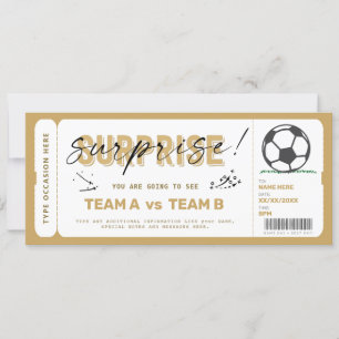 Fake Voetbal Game Ticket Gift Voucher