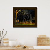 Fake Window Graveyard Halloween Prop Haunted House Poster (Keuken)