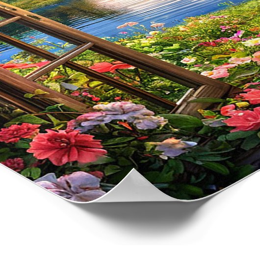 Fake window landscape poster (Hoek)