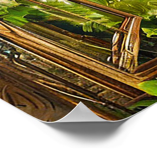 Fake window landscape poster (Hoek)