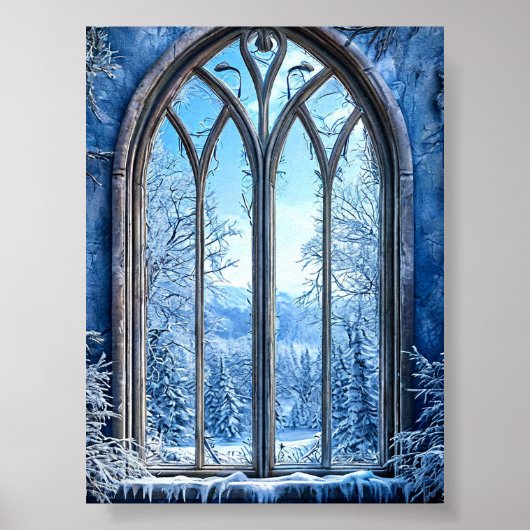 Fake window landscape poster (Voorkant)