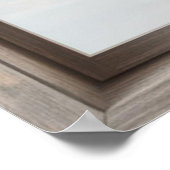 Fake Window met landschap Poster (Hoek)