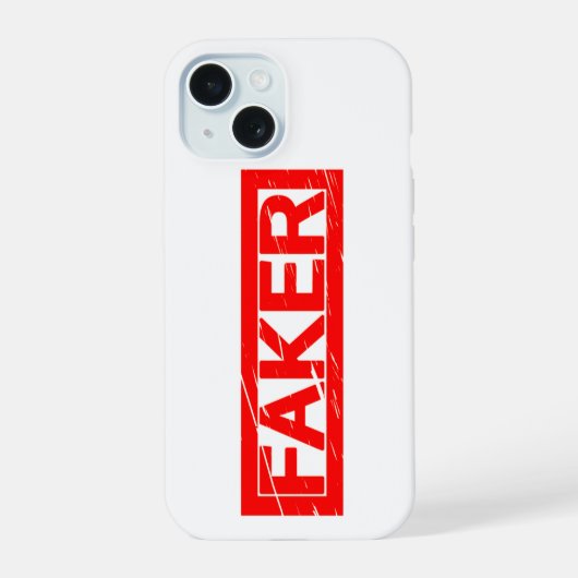 Faker Stempel iPhone 15 Case (Achterkant)
