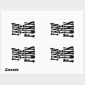 Fakin' the Funk Rechthoekige Sticker (Vel)
