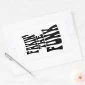 Fakin' the Funk Rechthoekige Sticker (Envelop)