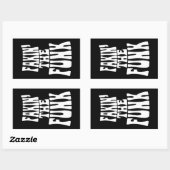 Fakin' the Funk Rechthoekige Sticker (Vel)