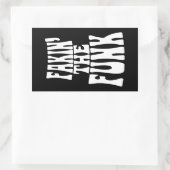 Fakin' the Funk Rechthoekige Sticker (Tas)