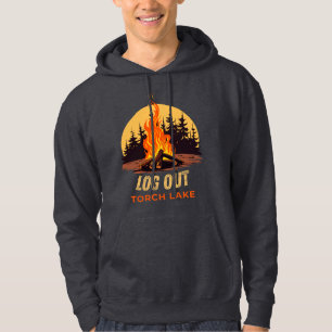 Fakkel Michigan Kampvuur Meer van Michigan Hoodie