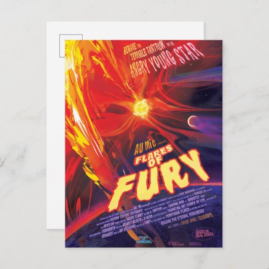 Fakkels van Fury Poster, au microscopii. Briefkaart (Voorkant / Achterkant)