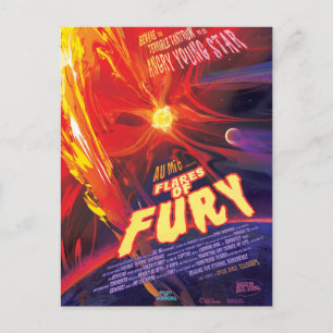 Fakkels van Fury Poster, au microscopii. Briefkaart