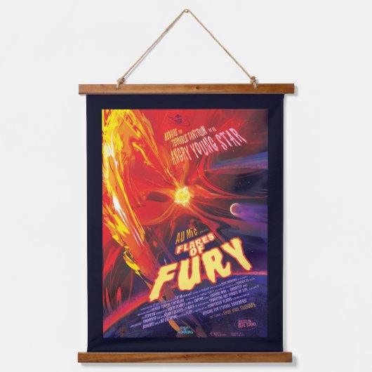 Fakkels van Fury Poster, au microscopii. Hangend Wandkleed (Voorkant)