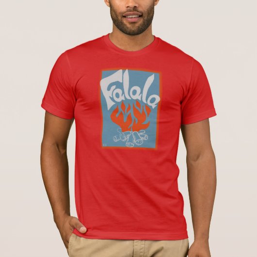 FaLa  blok afdrukken T-shirt (Voorkant)