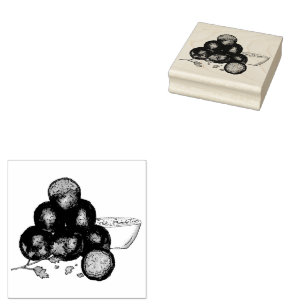 Falafel Balls Midden-Oosters Kikkererwten Egyptisc Rubberstempel