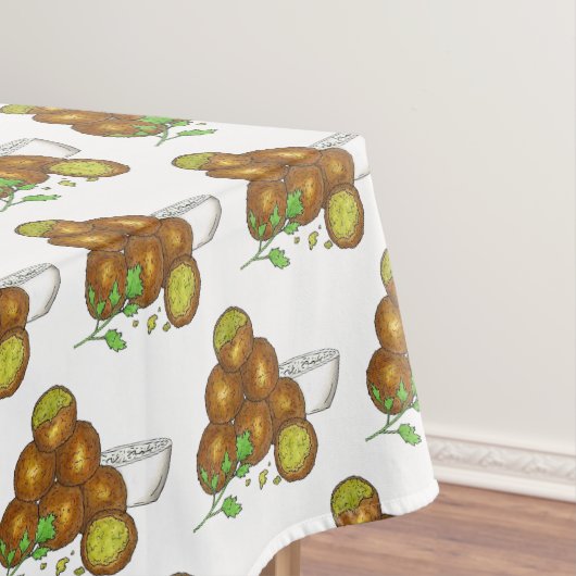 Falafel Mediterranean Vegetarian Food Chickpeas Tafelkleed (Voorbeeld)