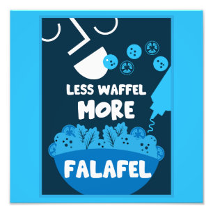 Falafel Midden-Oosters Street Food Foto Afdruk