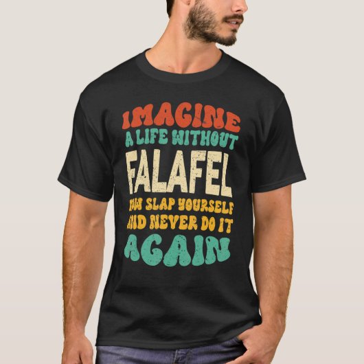 Falafel-prijsopgave voor levensmiddelen voor Falaf T-shirt (Voorkant)