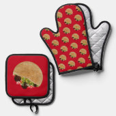 Falafel Sandwich Ovenwant & Pannenlap Set (Voorkant / Achterkant)
