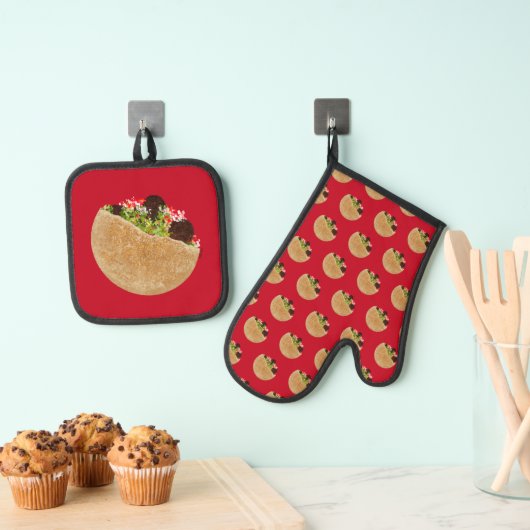 Falafel Sandwich Ovenwant & Pannenlap Set (Insitu(Ophanging))