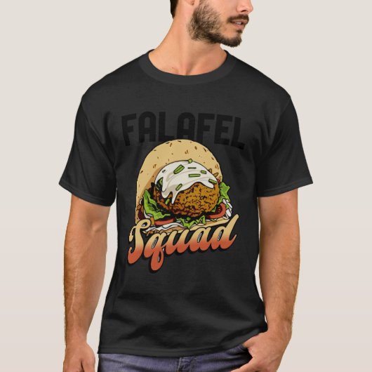 Falafel Squad Hummus Arabic Food Chef T-shirt (Voorkant)