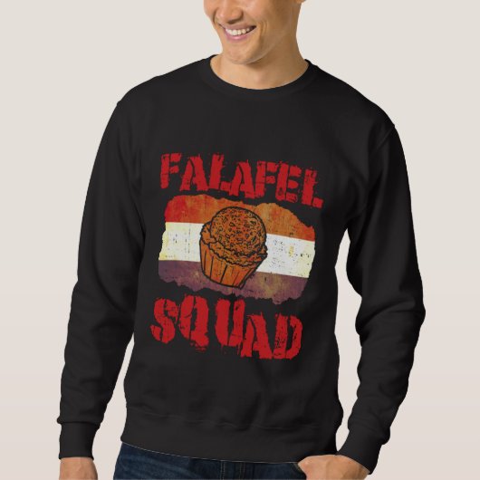 Falafel Squad Levantine Food Chef Hummus Trui (Voorkant)