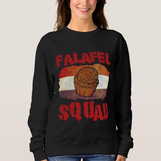 Falafel Squad Levantine Food Chef Hummus Trui (Voorkant)
