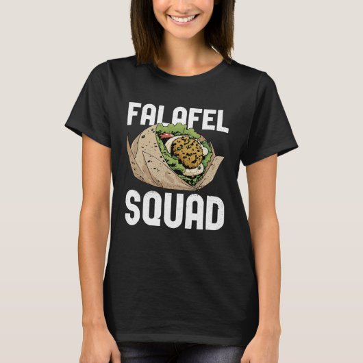 Falafel Squad Levantine Food Hummus T-shirt (Voorkant)