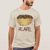 Falafel stoot Pita Sandwich Mediterranean Food T-shirt (Voorkant)