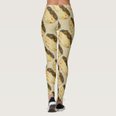 Falafel Stuffed Pita Mediterranean Sandwich Food Leggings (Achterkant)