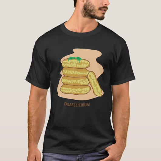Falafelicious Hummus Kebap Levantijns Eten Chef T-shirt (Voorkant)