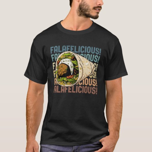 Falafelicious Hummus Squad Falafel Food Chef T-shirt (Voorkant)