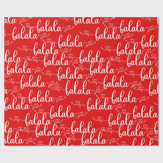 Falala Christmas Quote Typografie Fancy Script Roo Cadeaupapier (Vlak)