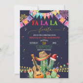 Falala Fiesta Kerst Cactus Feest Kaart (Voorkant)