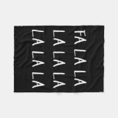 Falala Grappig Kerstlied Fleece Deken (Voorkant (Horizontaal))