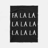 Falala Grappig Kerstlied Fleece Deken (Voorkant)