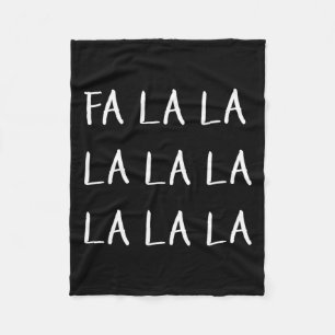 Falala Grappig Kerstlied Fleece Deken