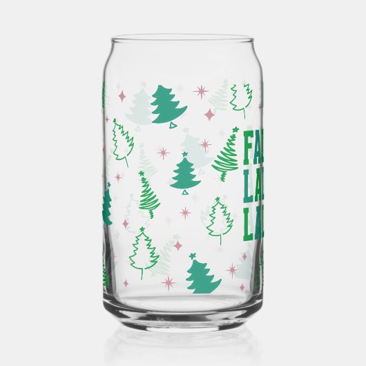 Falala-kerstbomen Blikvorm Glas (Voorkant)