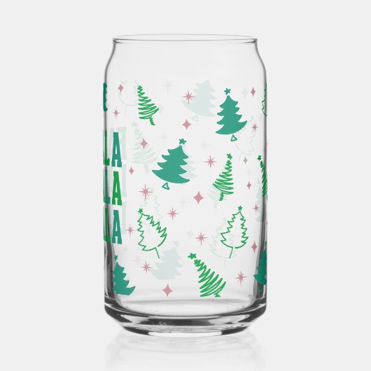 Falala-kerstbomen Blikvorm Glas (Achterkant)