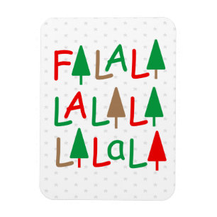 FaLaLa. Kerstbomen Vrolijke fotomagneet Magneet