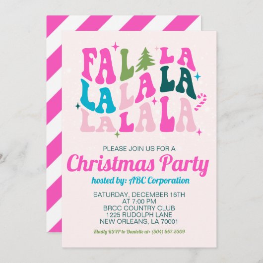 Falala Kerstfeest Kaart (Voorkant / Achterkant)