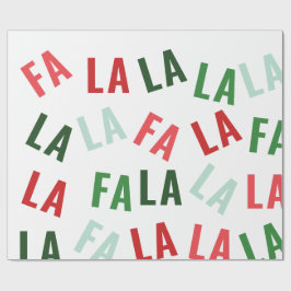 FaLaLa Kerstmis Cadeaupapier