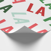 FaLaLa Kerstmis Cadeaupapier (Hoek)