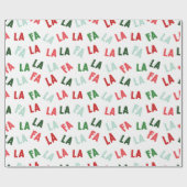 FaLaLa Kerstmis Cadeaupapier (Vlak)