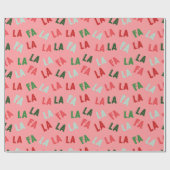 FaLaLa Kerstmis Cadeaupapier (Vlak)