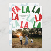 FaLaLa Kerstmis Feestdagenkaart (Voorkant / Achterkant)