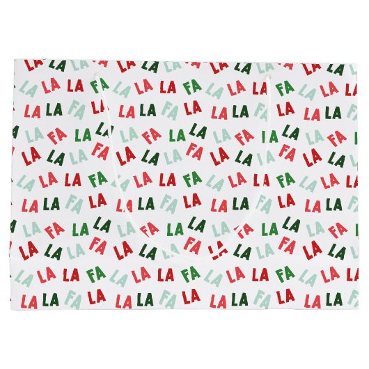 FaLaLa Kerstmis Groot Cadeauzakje (Achterkant)