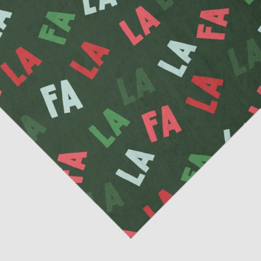 FaLaLa Kerstmis Tissuepapier (Detail)