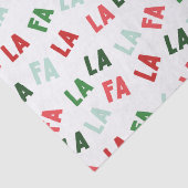 FaLaLa Kerstmis Tissuepapier (Detail)