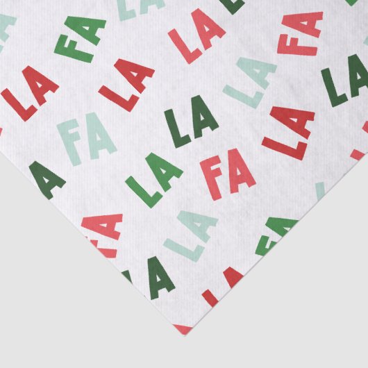 FaLaLa Kerstmis Tissuepapier (Detail)