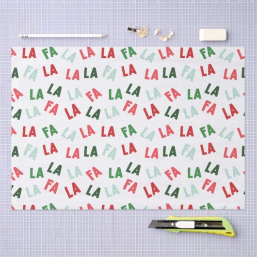 FaLaLa Kerstmis Tissuepapier (Craft)